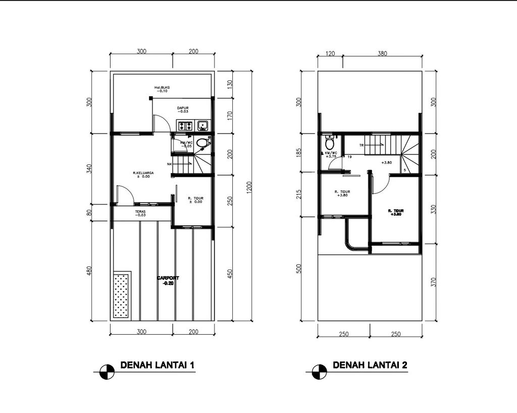 foto denah rumah tipe 43 Compact High Ceiling (3KT) (527) perumahan G-Land Ciwastra Park 2