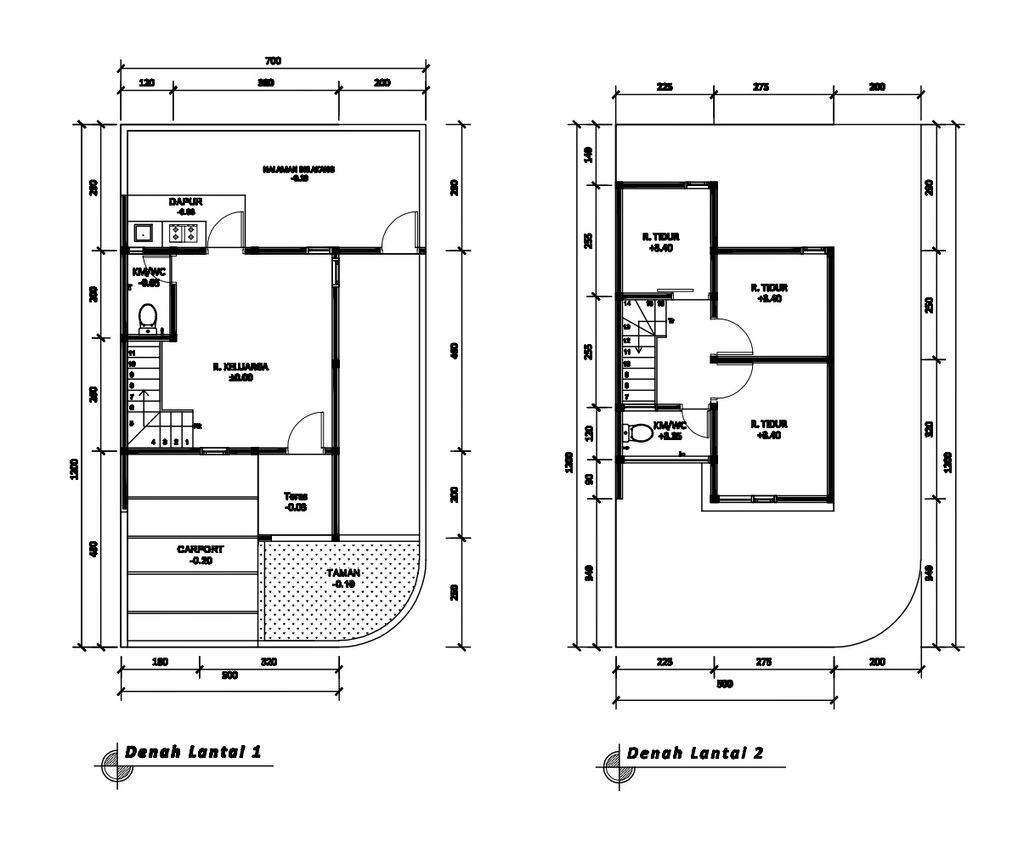 foto denah rumah tipe 54 Compact (3 kamar) (631) perumahan G-Land Katapang Residence 1