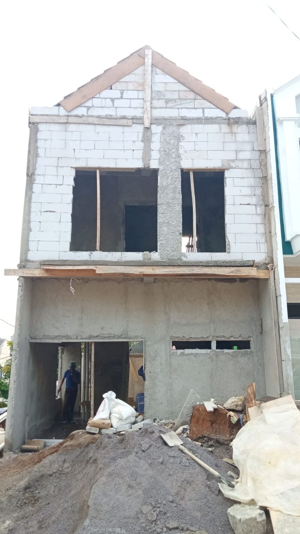 foto tampak rumah tipe Compact Classic Modern HC (2KT) perumahan G-Land Cilengkrang Residence Blok G-I