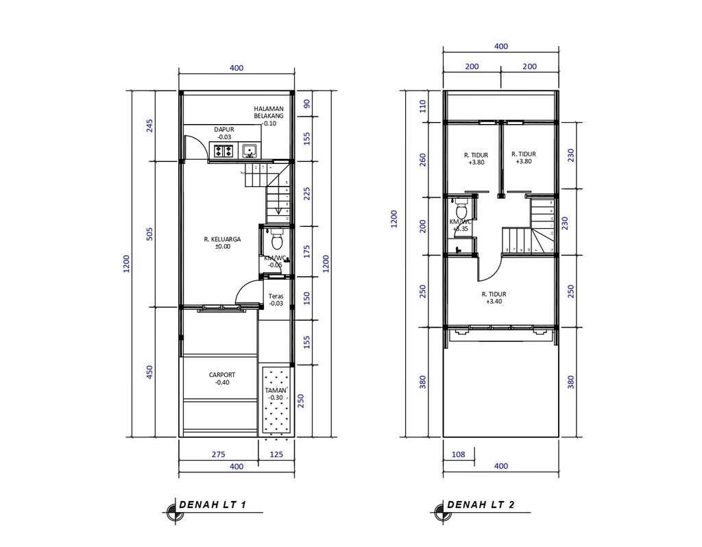 foto denah rumah tipe 50 Compact Classic Modern HC (3KT) (511) perumahan G-Land Cilengkrang Residence Blok G-I