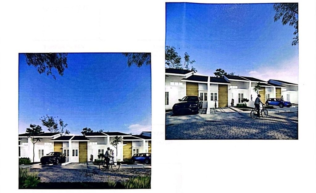 foto tampak rumah tipe 36 perumahan ATRIA RESIDENCE