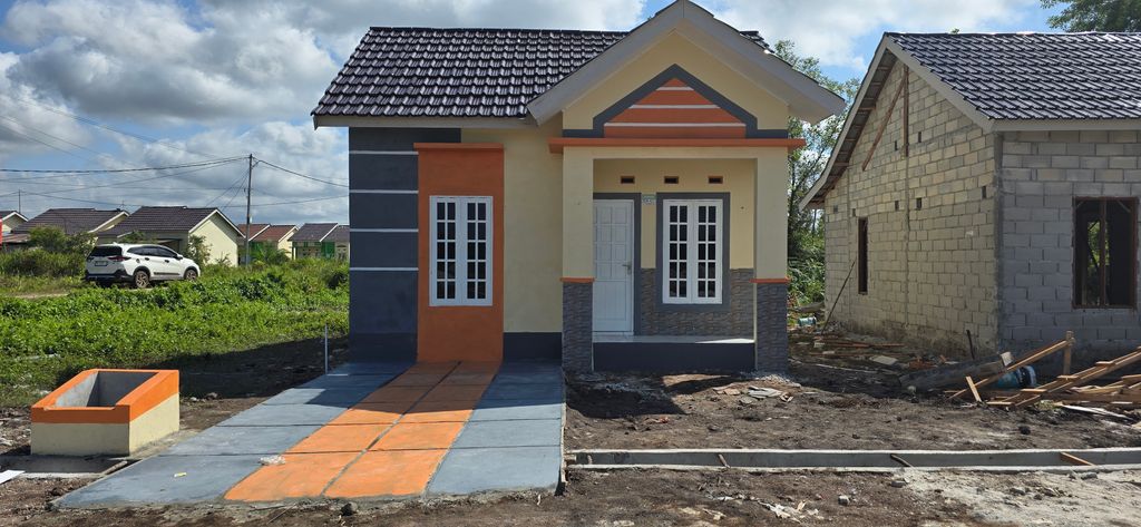 foto tampak rumah tipe 36 SUBSIDI perumahan CASADOVA BATU AMPAR