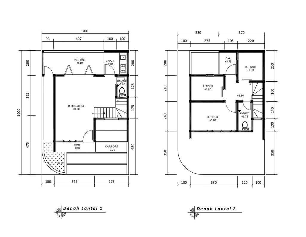 foto denah rumah tipe 50 New Compact HC Classic (3KT) (766) perumahan G-Land Arcadia Buahbatu