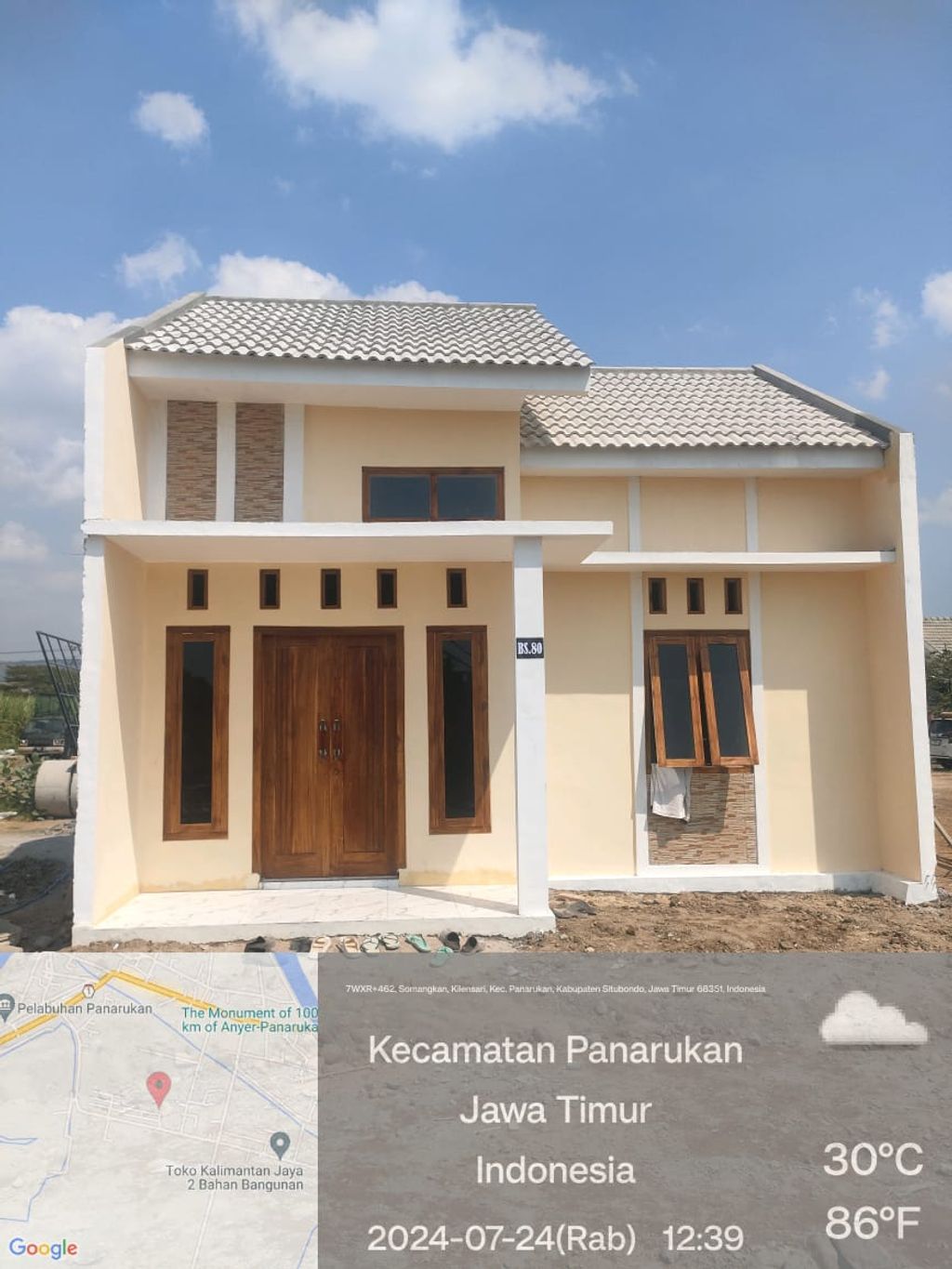 foto tampak rumah tipe 30 perumahan GRAHA BUMI SEJAHTERA REGENCY