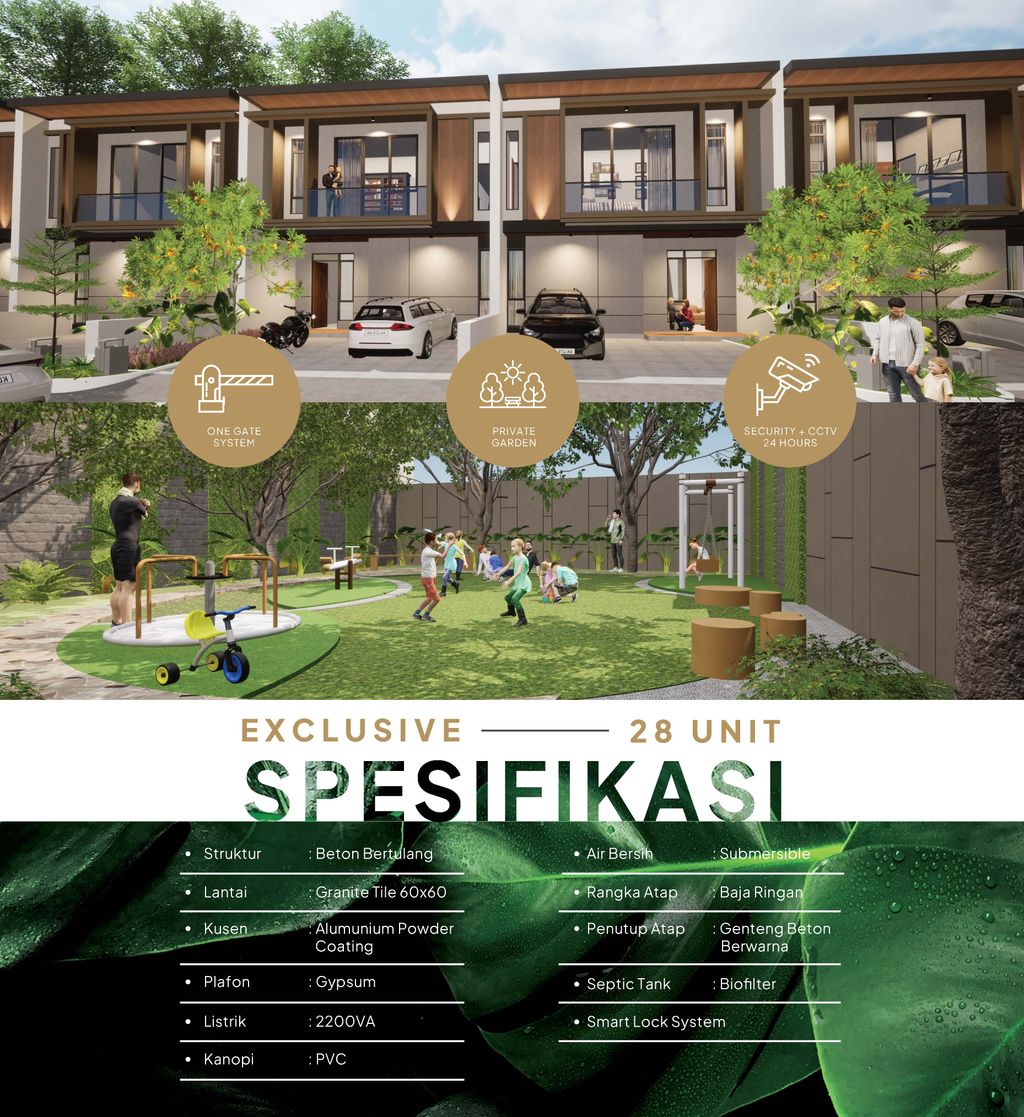 foto tampak rumah tipe ROSELLA B perumahan TAMAN KOPO INDAH V BLOSSOMVILLE