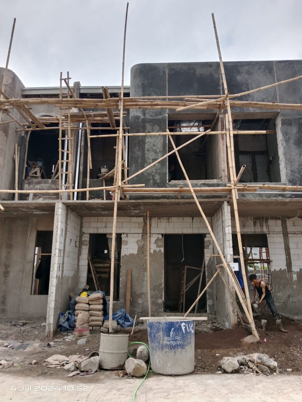 foto tampak rumah tipe 38 Compact (2 kamar) (465) perumahan Cluster Beverly