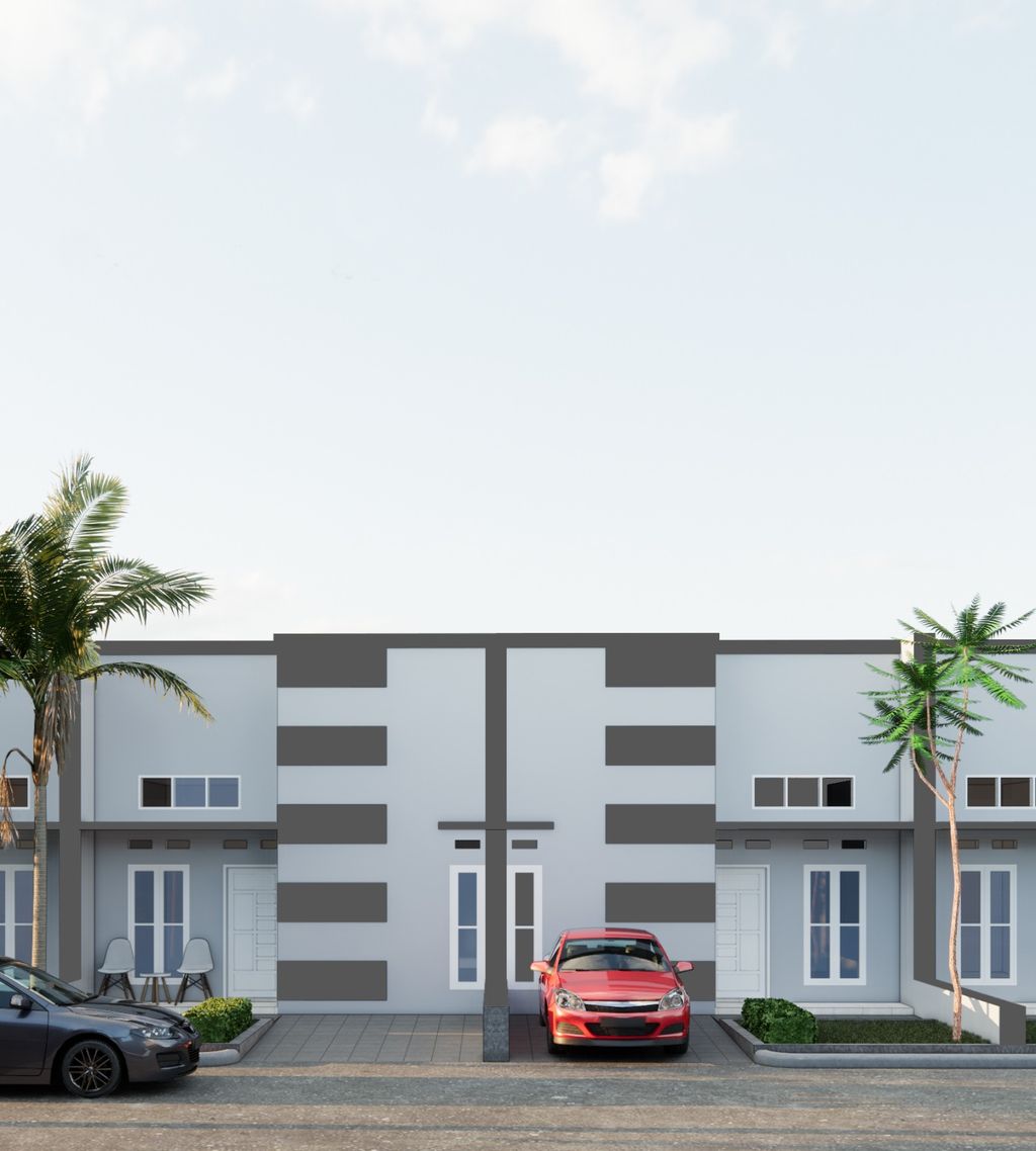 foto tampak rumah tipe 36 perumahan CLARA RESIDENCE II