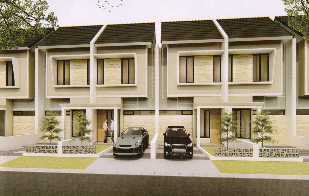 foto tampak rumah tipe 46 G2-21 perumahan OMA INDAH KAPUK