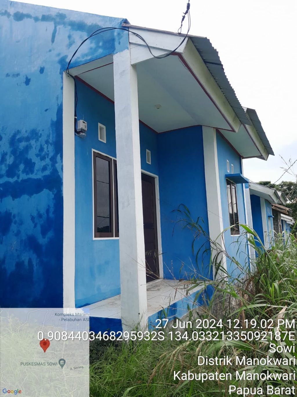 foto tampak rumah tipe 36 perumahan BUMI PERMATA SOWI
