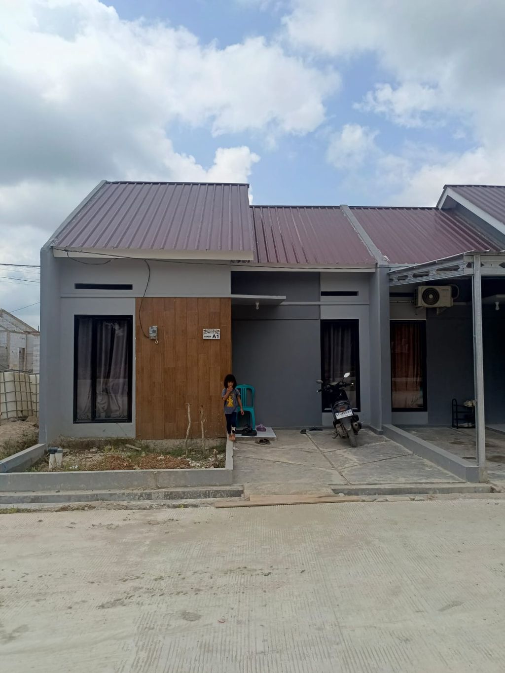 foto tampak rumah tipe 36/72 perumahan Palaran Indah Kemilau 1 Tahap 2