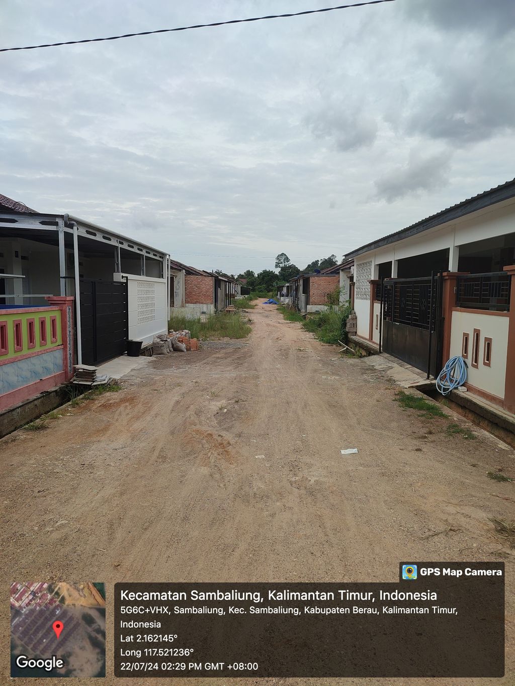 foto posisi tengah perumahan BPD Barokah 2