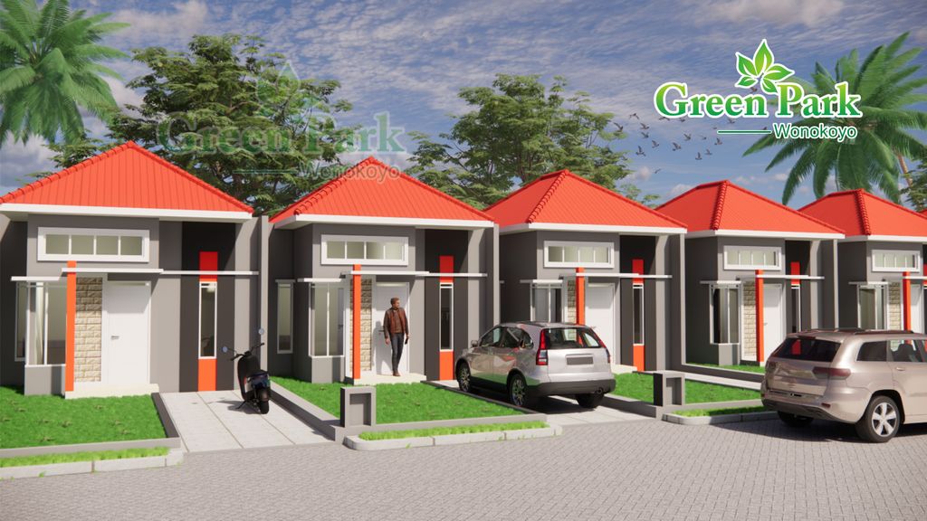 foto tampak rumah tipe 36 perumahan GREEN PARK WONOKOYO III