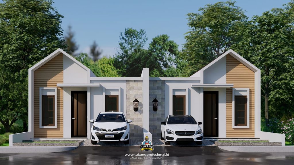 foto tampak rumah tipe PGK perumahan PERUM PANCA GARDEN KERTOSARI