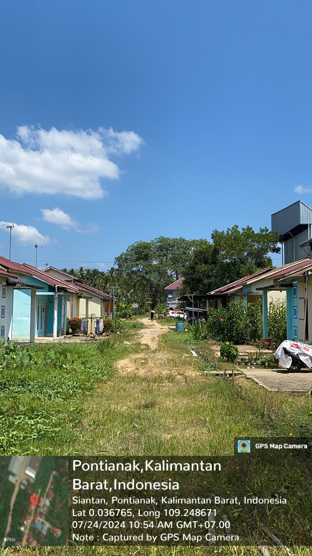 foto posisi tengah perumahan Pesona Wajok Residence