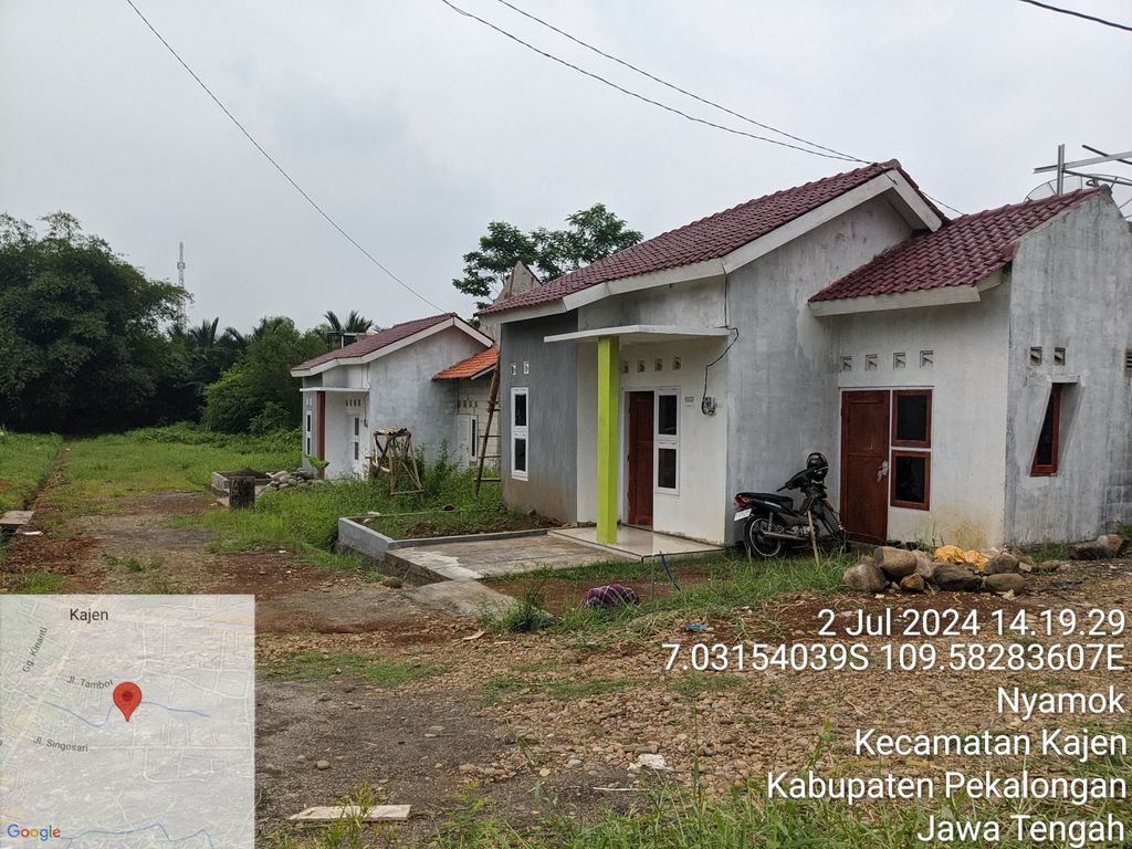 foto tampak rumah tipe 40/80 perumahan SAFIRA PERMAI
