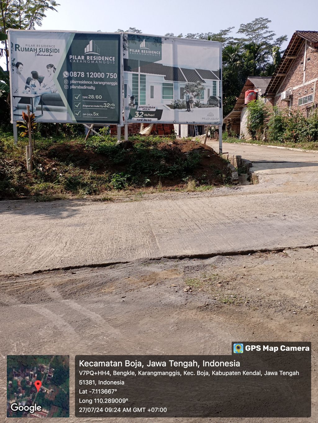 foto gerbang perumahan Pilar Residence Karangmanggis