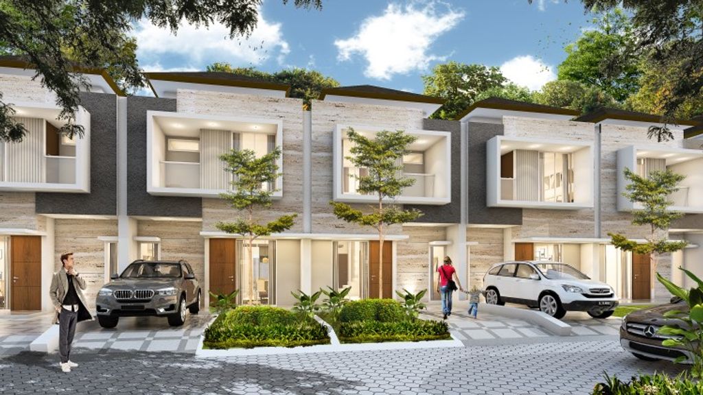 foto tampak rumah tipe 6x12 perumahan Marocco Grand Kota Bintang