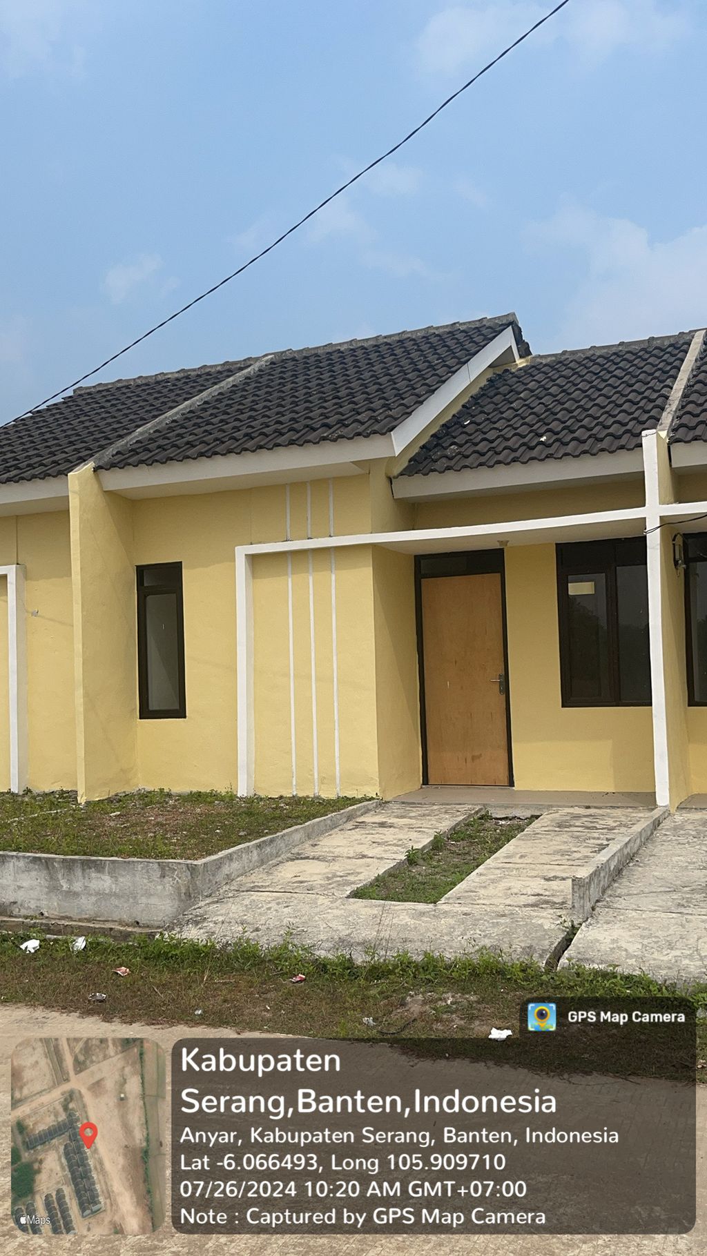 foto tampak rumah tipe 30/60 perumahan ANYER GALLERY