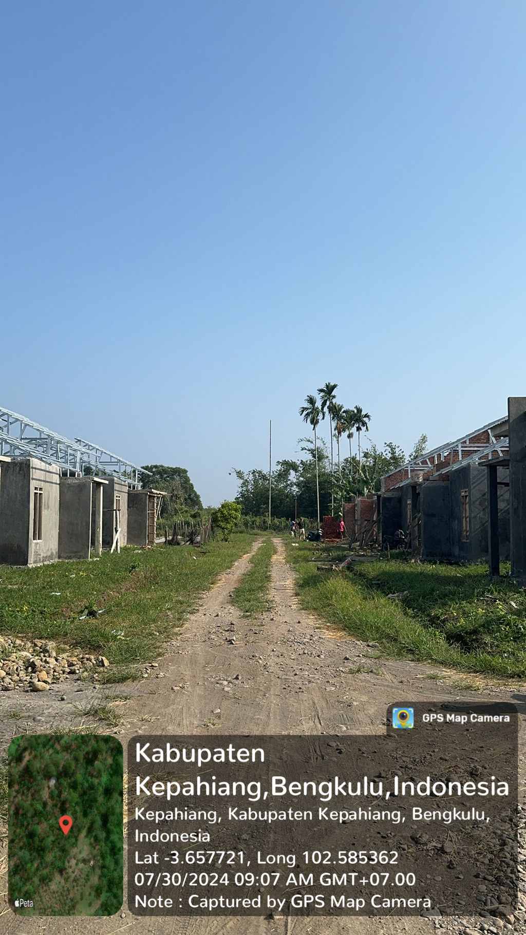 foto posisi tengah perumahan MUSI GREEN HILL 2