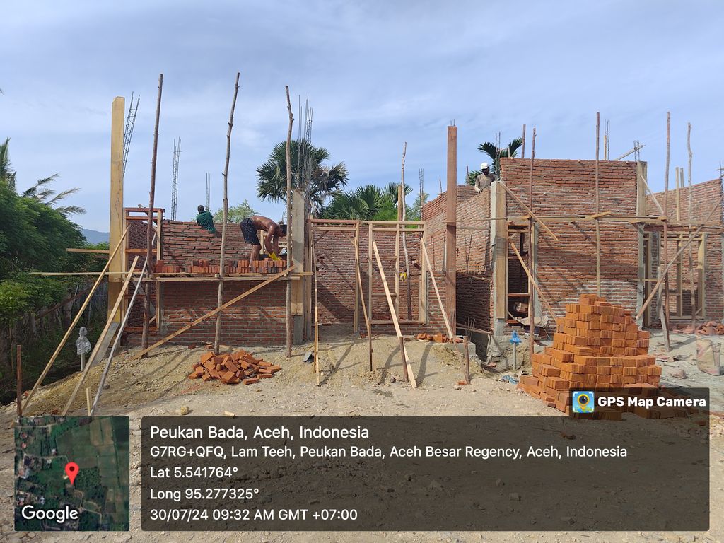 foto posisi tengah perumahan Cazzela Residence II