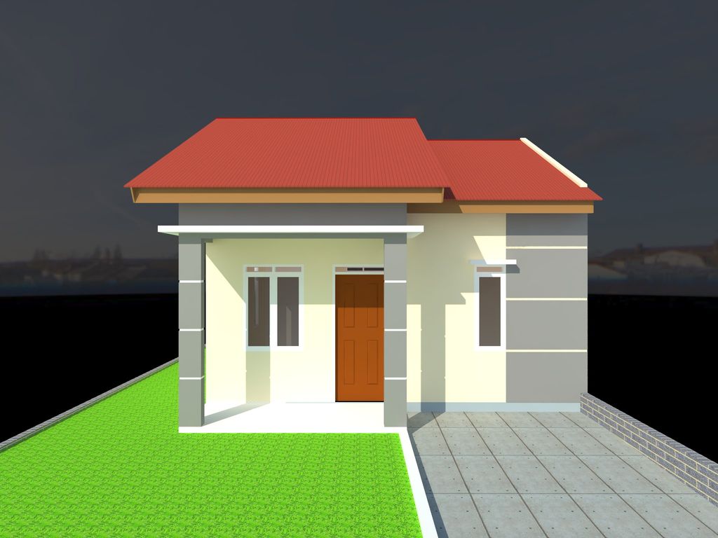 foto tampak rumah tipe 36 perumahan RIZKY PANIKI RESIDENCE 3