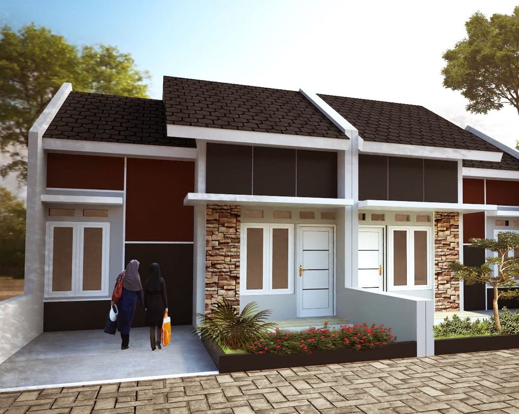 foto tampak rumah tipe FAFIFA RESIDENCE SUBSIDI (Harga 2024) perumahan FAFIFA RESIDENCE SABAH BALAU