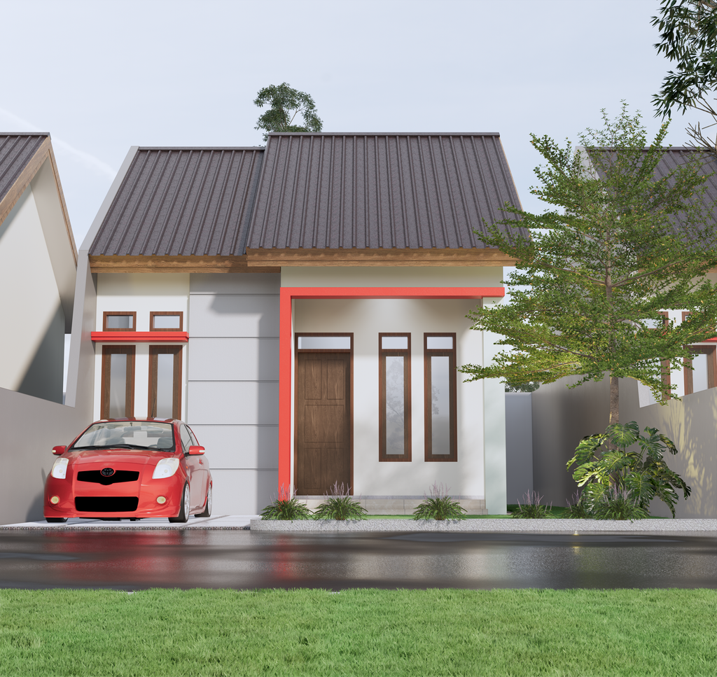 foto tampak rumah tipe 36 perumahan MELATI RESIDENCE