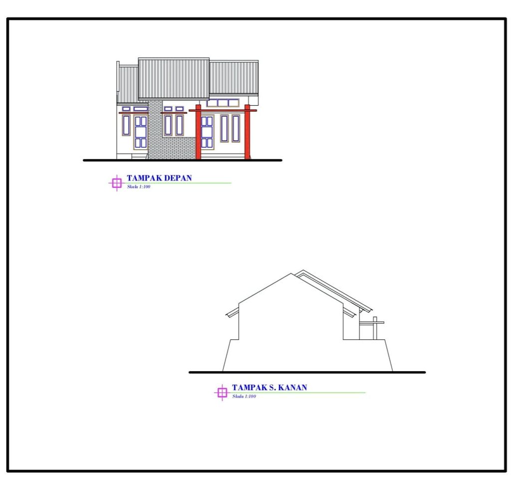foto tampak rumah tipe 48 perumahan MELATI RESIDENCE