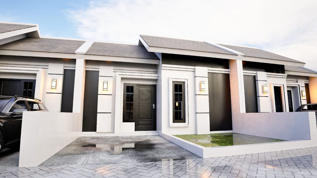 foto tampak rumah tipe 32 perumahan MUTIARA VILLAGE CLUSTER 4