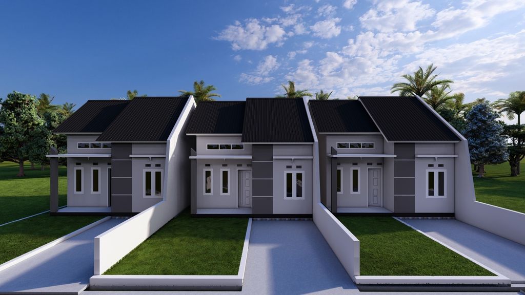foto tampak rumah tipe Subsidi perumahan GREEN TUNGGALA INDAH