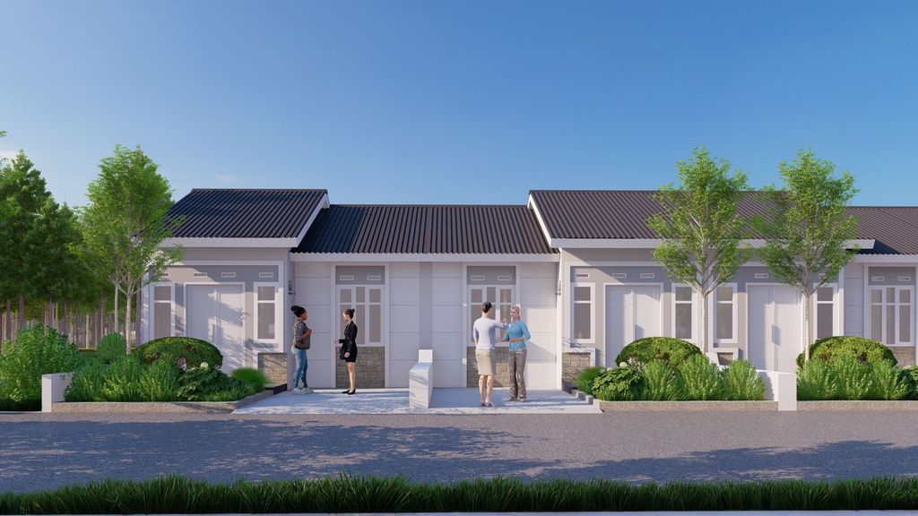 foto tampak rumah tipe 36 SUBSIDI perumahan AUFAA RESIDENCE 6