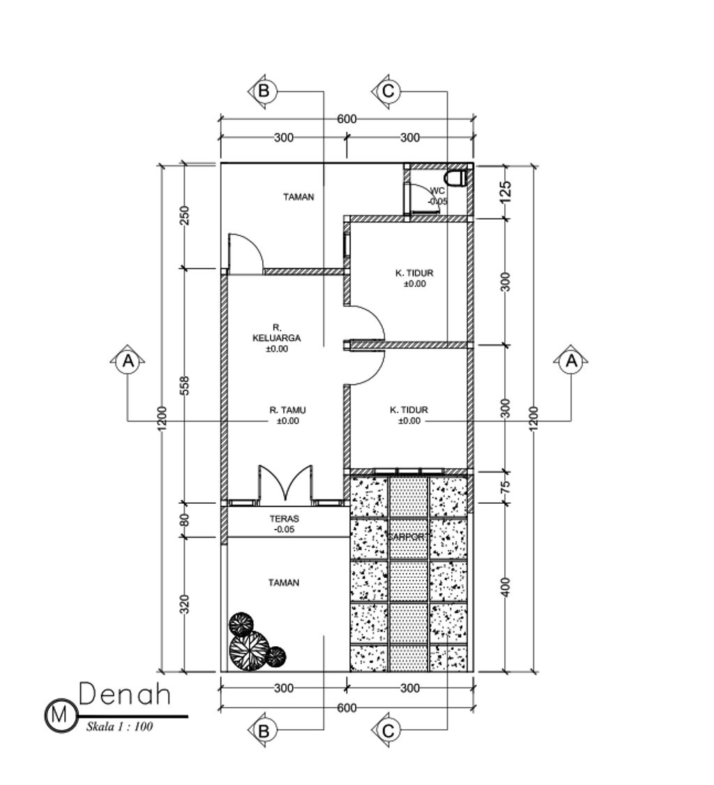 foto denah rumah tipe 36 SUBSIDI perumahan AUFAA RESIDENCE 6