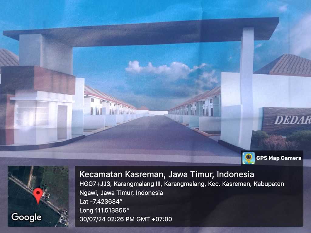 foto gerbang perumahan DEDARI PERMATA