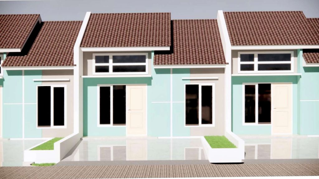 foto tampak rumah tipe Subsidi perumahan Pondok Indah Gempol 1 Tahap 2