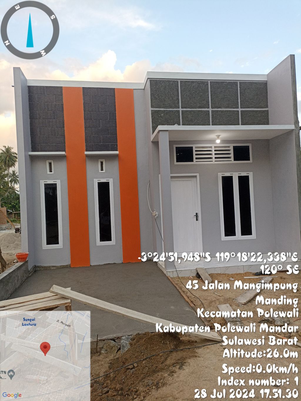 foto tampak rumah tipe 36 perumahan GRIYA AL FATHI