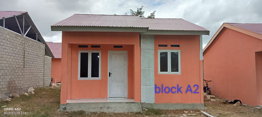 foto tampak rumah tipe 36 2024 perumahan GREEN HULONTALO INDAH