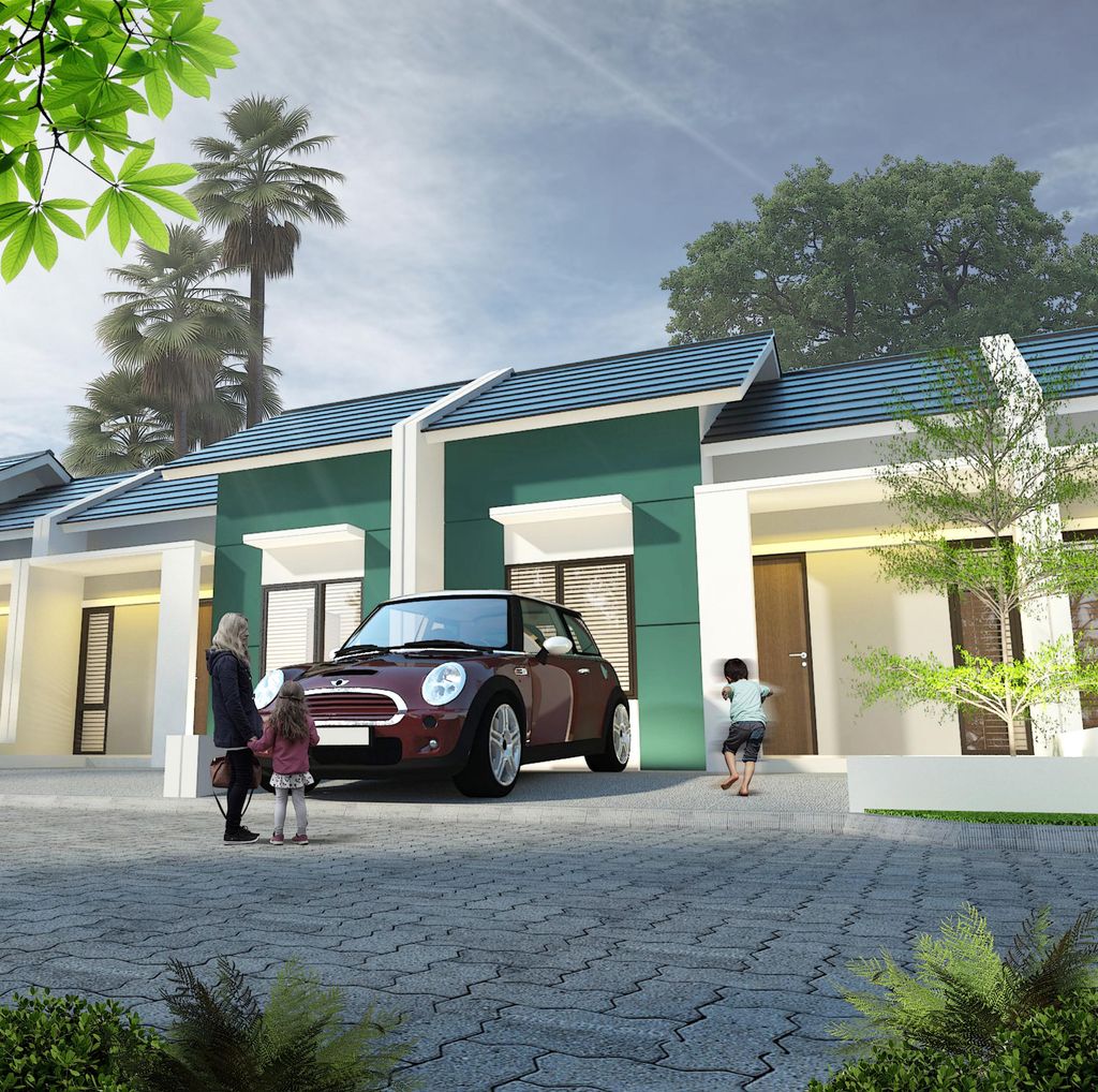 foto tampak rumah tipe 30 VIOLA perumahan VILLA CAMELIA INDAH