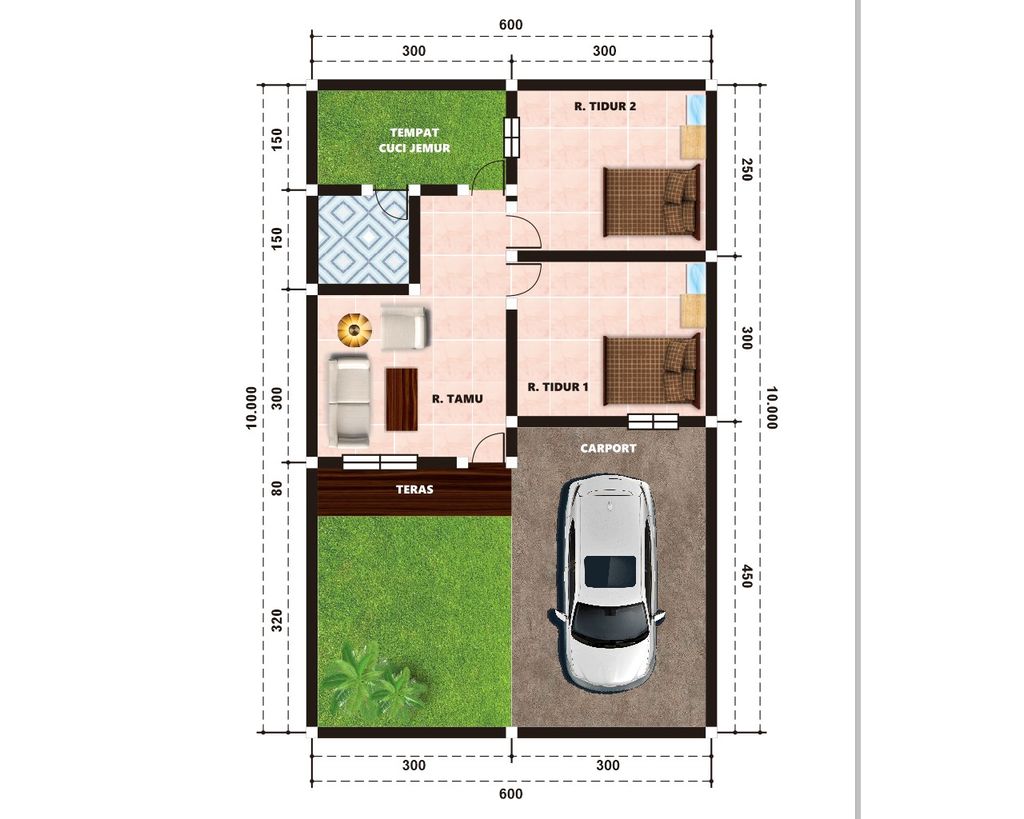 foto denah rumah tipe GRIYA MUKTI MANDIRI 3 perumahan GRIYA MUKTI MANDIRI 3