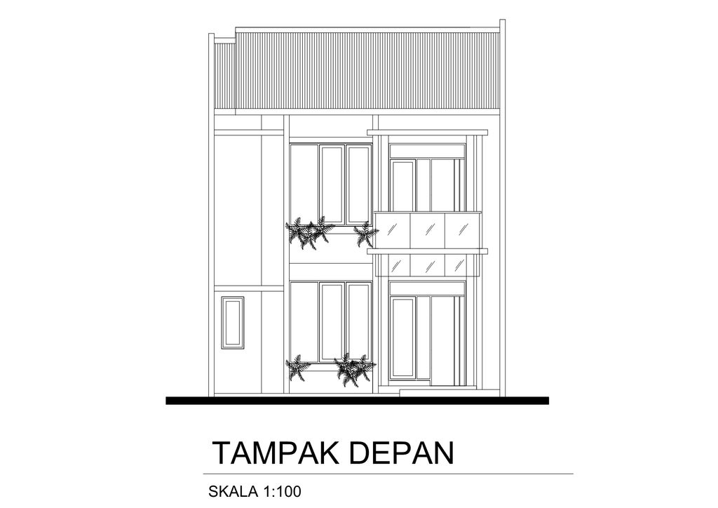 foto tampak rumah tipe 100 perumahan Pakuan Hill