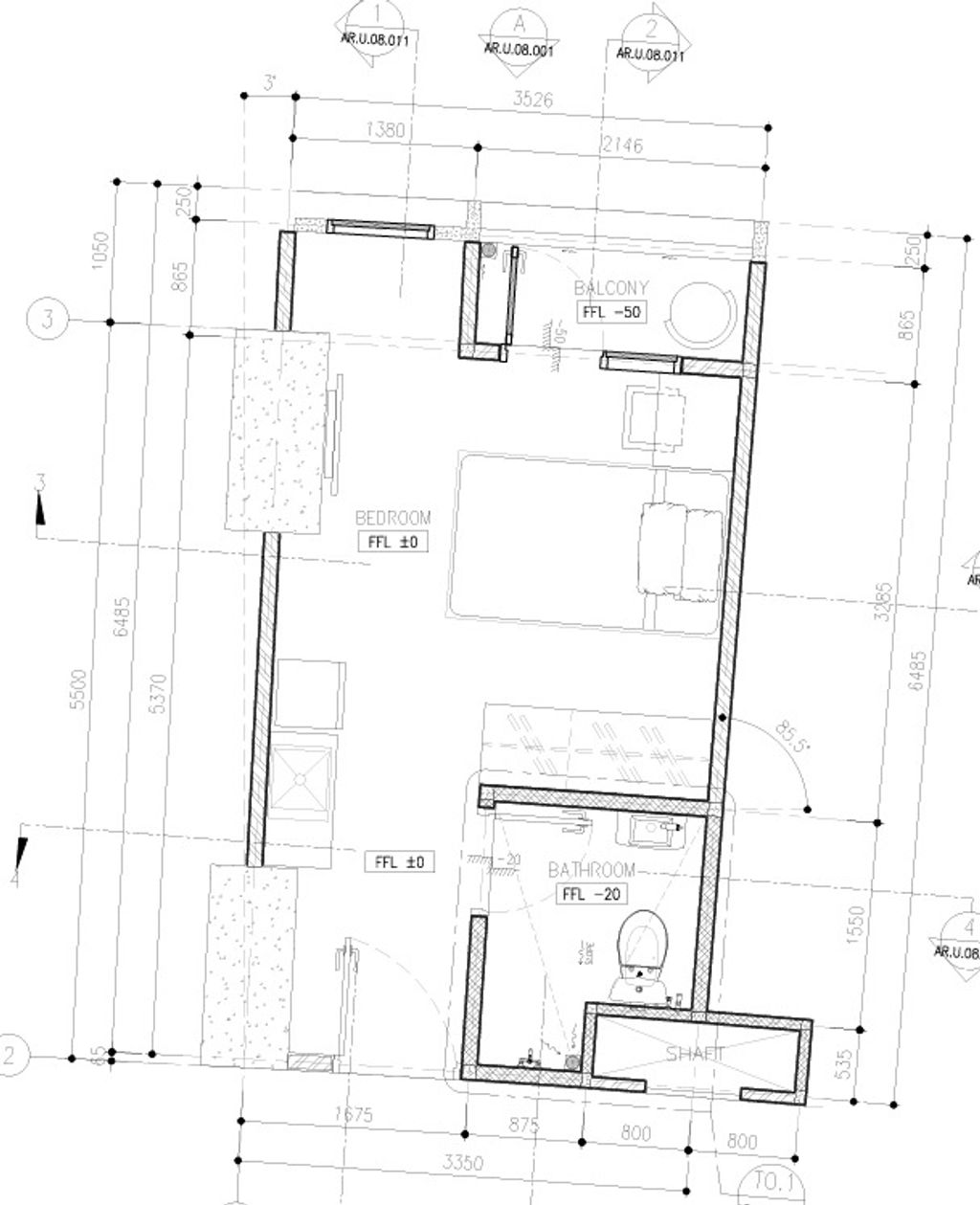 foto denah rumah tipe Studio A, B, C, D perumahan LOUVIN