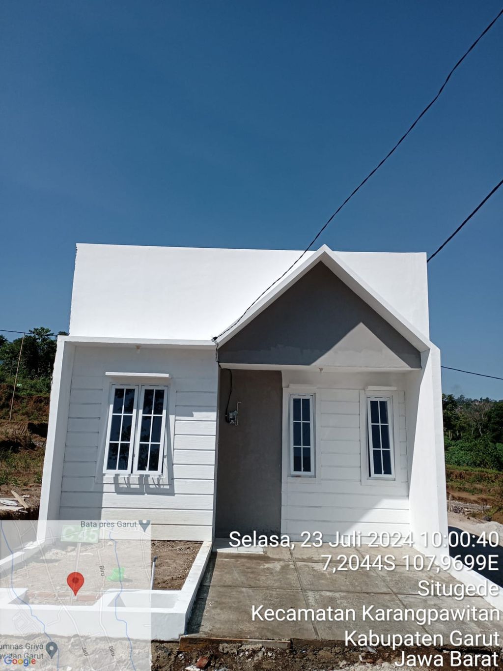 foto tampak rumah tipe 34/60 perumahan PESONA SITU GEDE