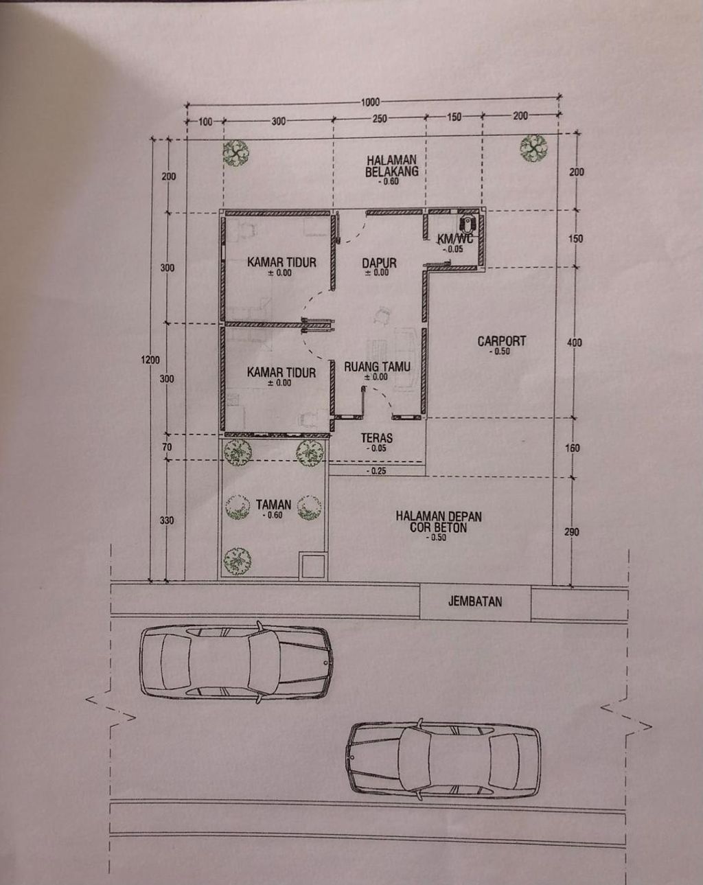 foto denah rumah tipe 36 perumahan Perumahan Cahaya Indah