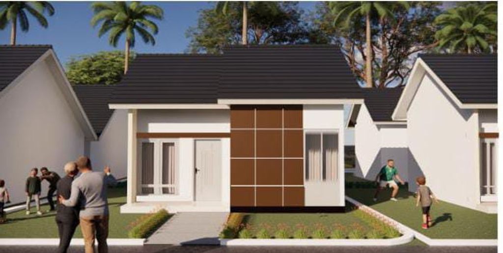 foto tampak rumah tipe 36/108 perumahan GRIYA MELIA ASRI