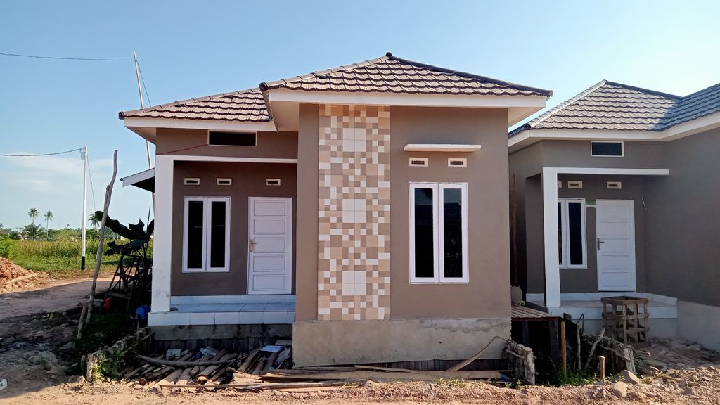 foto tampak rumah tipe 36 perumahan AZZAM REGENCY 2