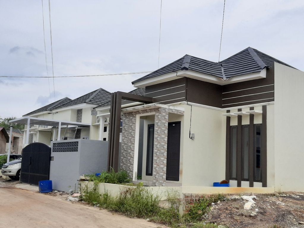 foto tampak rumah tipe 36 perumahan Green Village