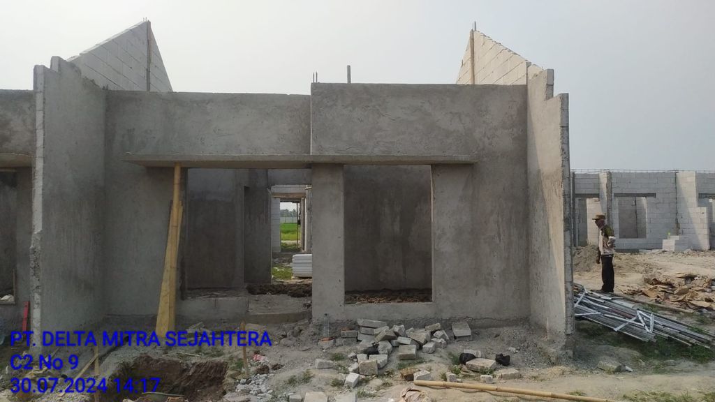 foto tampak rumah tipe TUNISIA perumahan Cikande Business Residence