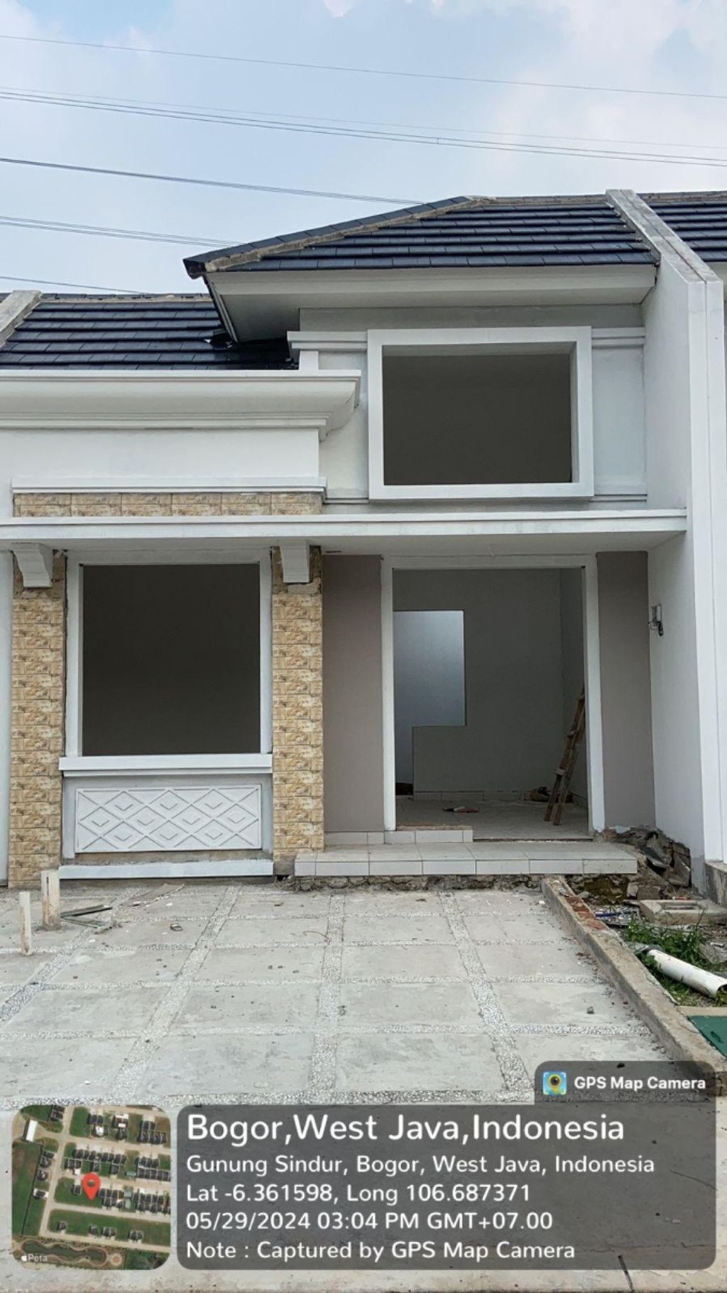 foto tampak rumah tipe NG5-12 perumahan SERPONG NATURA CITY