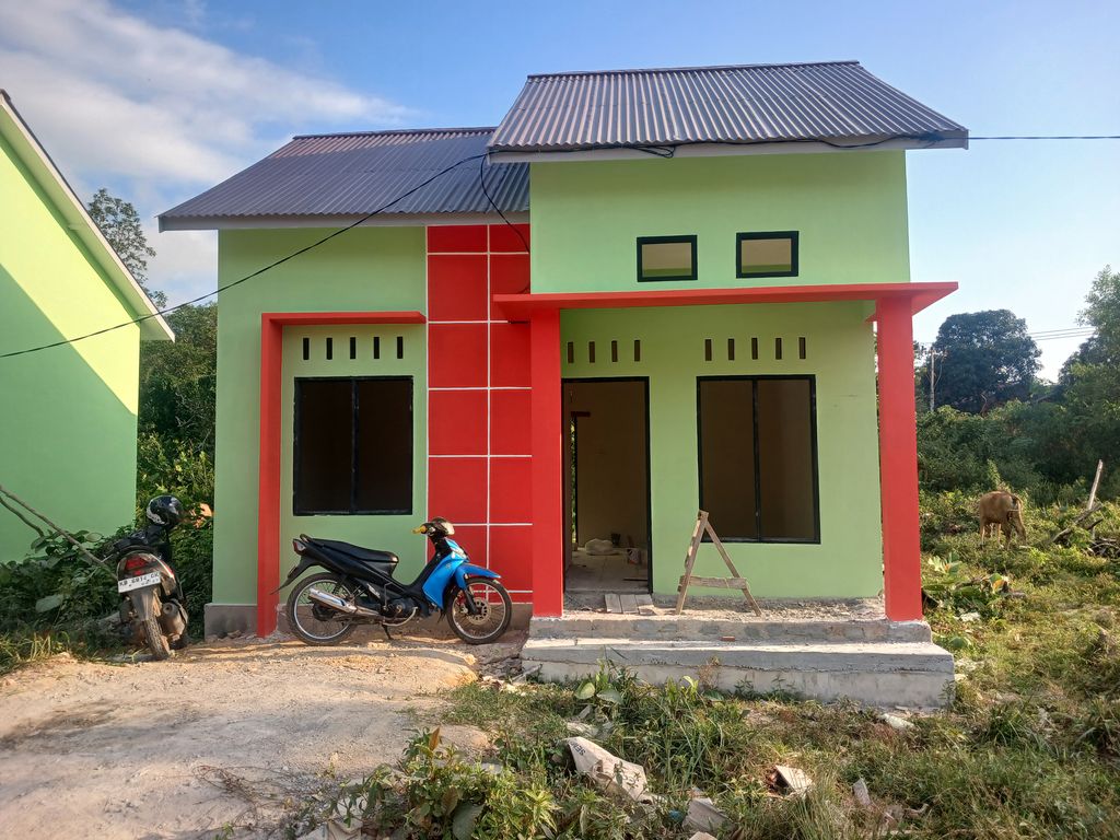 foto tampak rumah tipe 36 perumahan Cahya Permata V