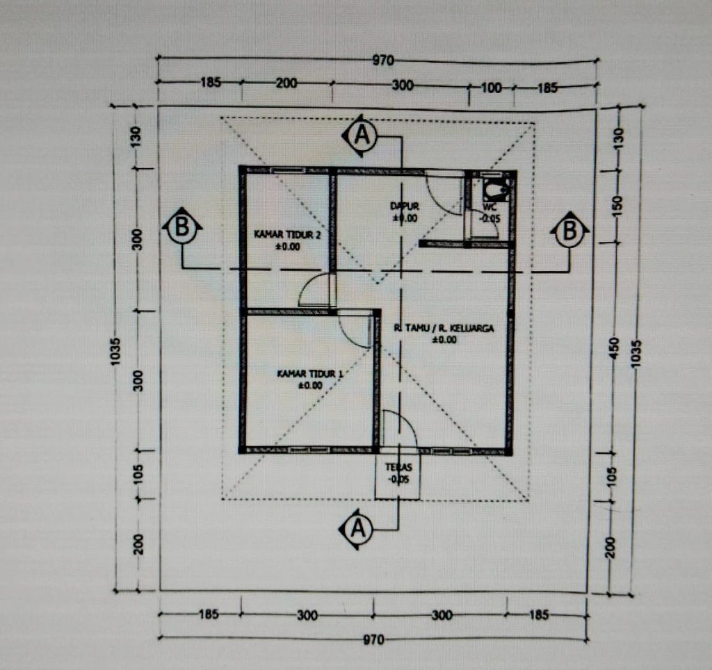 foto denah rumah tipe VILLA ASMAN MAHALINI perumahan VILLA ASMAN MAHALINI