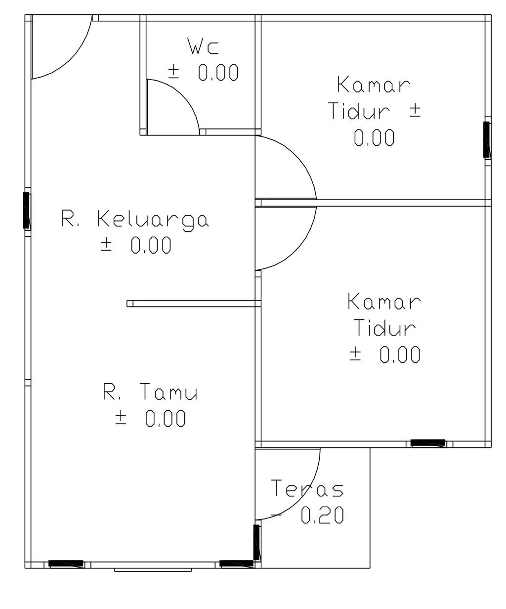 foto denah rumah tipe 36 perumahan GRAHA MUTIARA INDAH